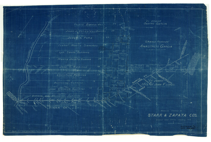 8309, Zapata County Rolled Sketch 7A, General Map Collection