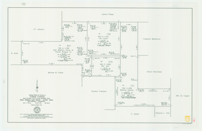 83094, Comal County Working Sketch 19, General Map Collection