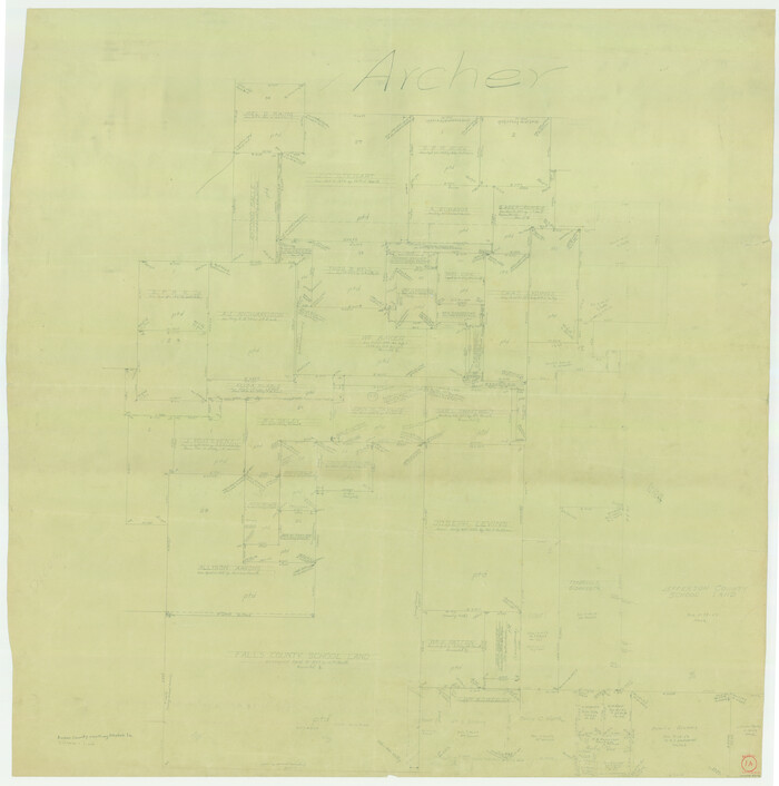 83096, Archer County Working Sketch 1a, General Map Collection