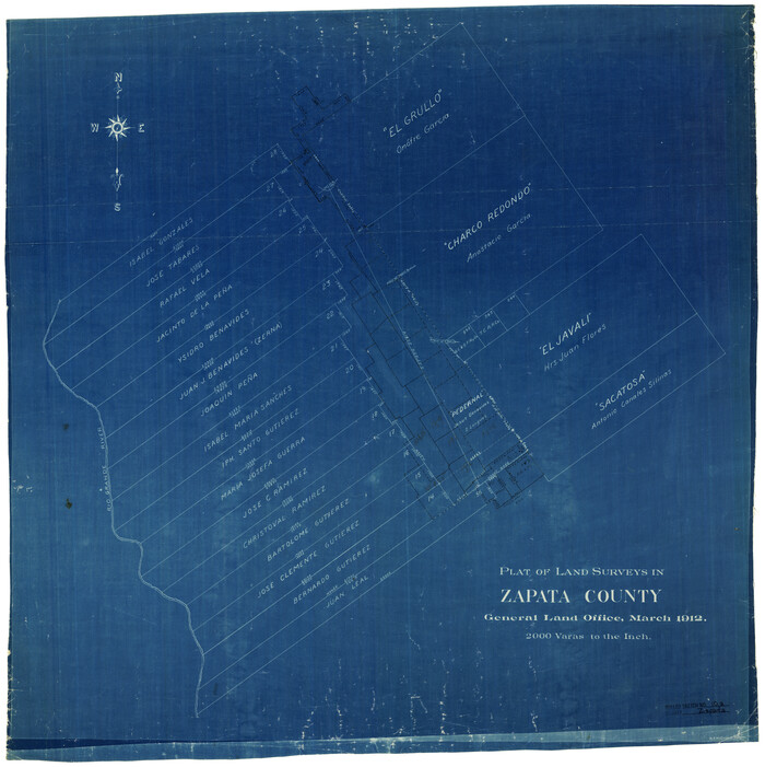 8312, Zapata County Rolled Sketch 10A, General Map Collection