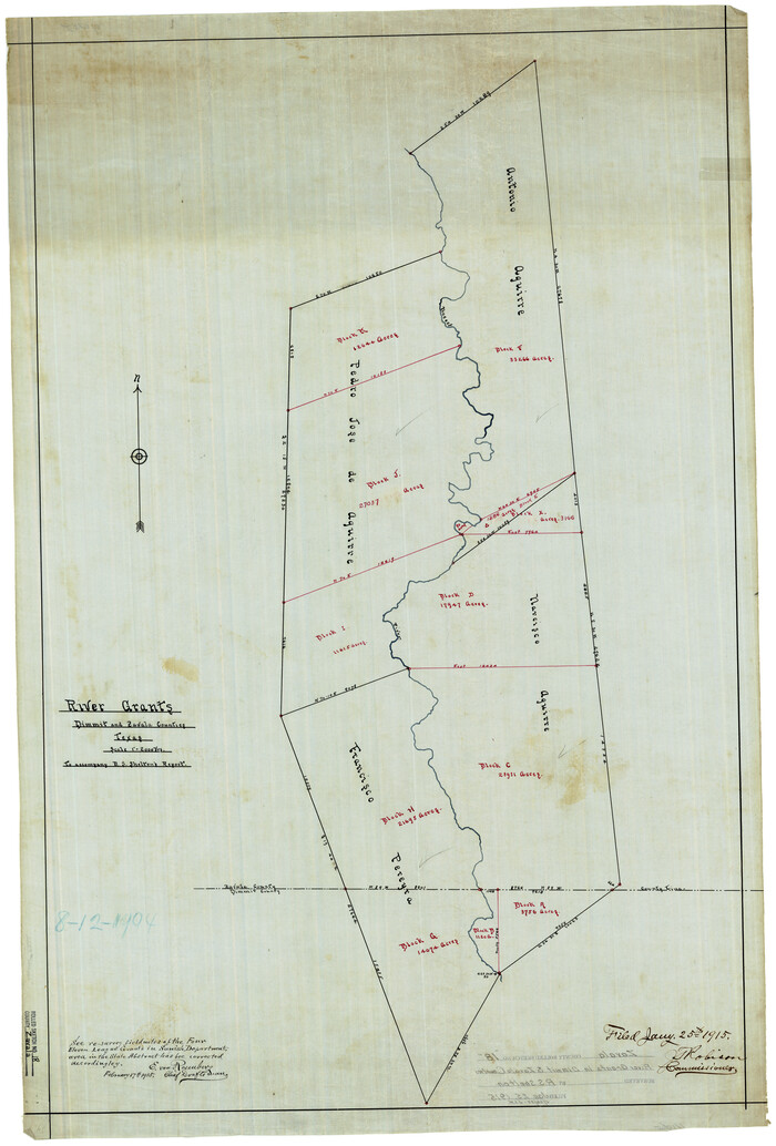 8322, Zavala County Rolled Sketch 18, General Map Collection
