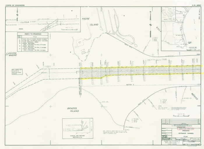 83337, Brazos Island Harbor, Texas - Dredging Entrance Channel Plan, General Map Collection
