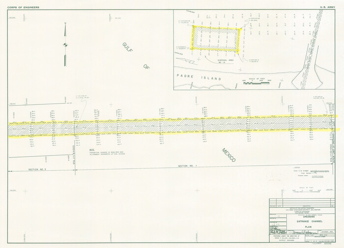 83338, Brazos Island Harbor, Texas - Dredging Entrance Channel Plan, General Map Collection
