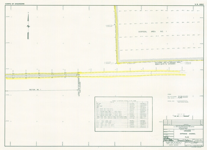 83339, Brazos Island Harbor, Texas - Dredging Entrance Channel Plan, General Map Collection