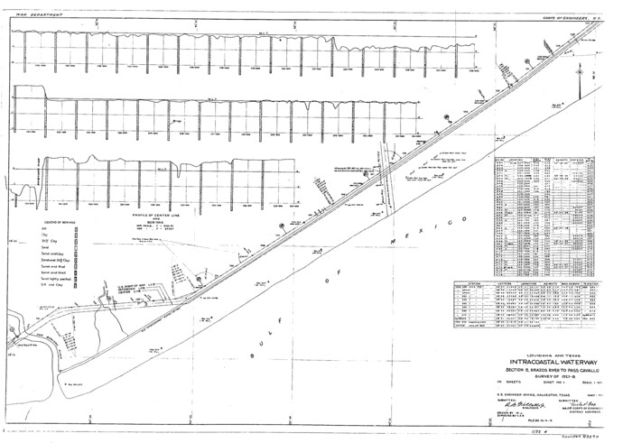 83340, Louisiana and Texas Intracoastal Waterway, General Map Collection