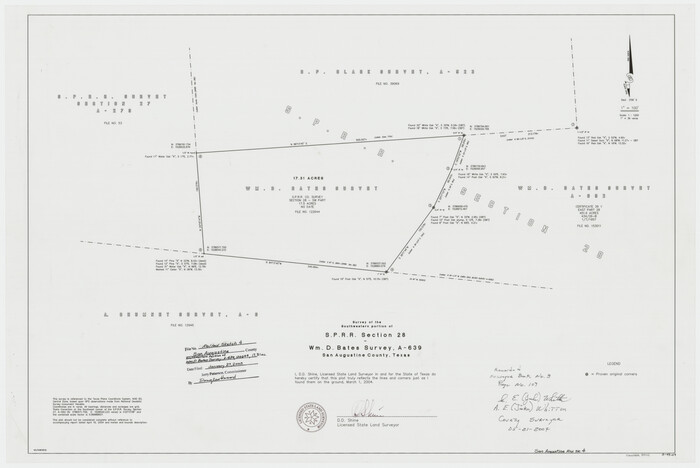 83422, San Augustine County Rolled Sketch 4, General Map Collection