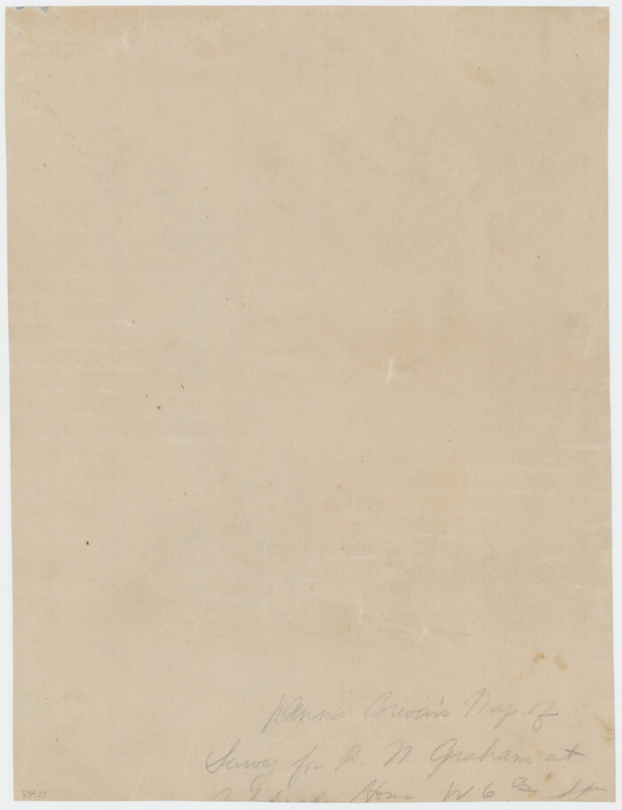 83427, [Dennis Corwin's Map of Survey for R. N. Graham], Maddox Collection