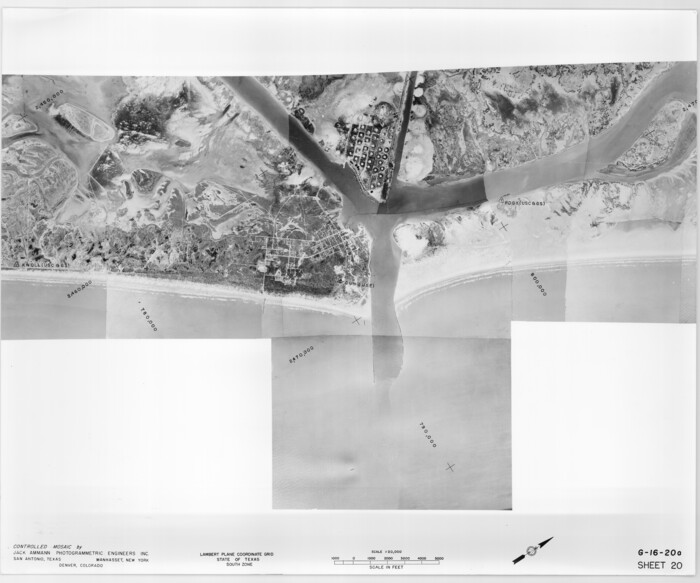83466, Controlled Mosaic by Jack Amman Photogrammetric Engineers, Inc - Sheet 20, General Map Collection