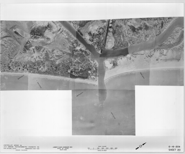 83467, Controlled Mosaic by Jack Amman Photogrammetric Engineers, Inc - Sheet 20, General Map Collection