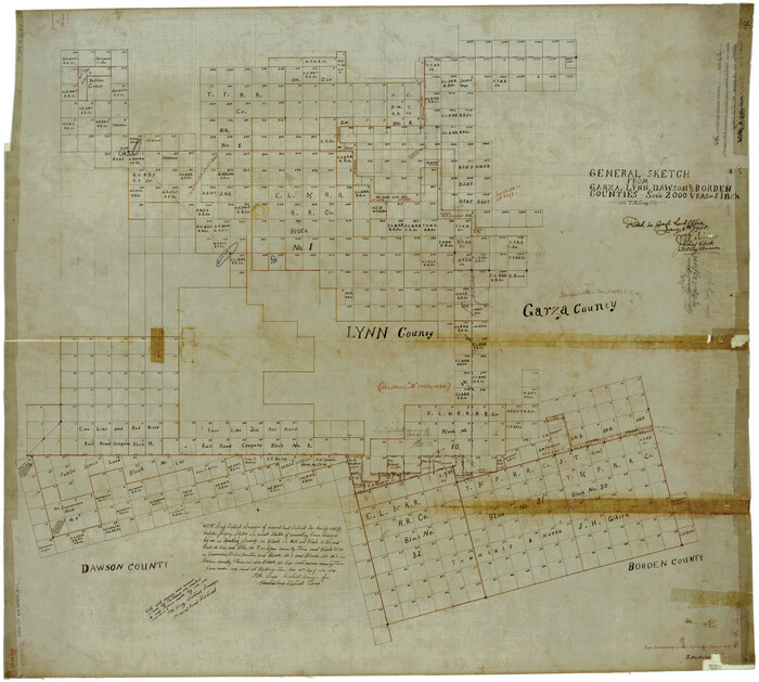 8347, Lynn County Rolled Sketch A1, General Map Collection
