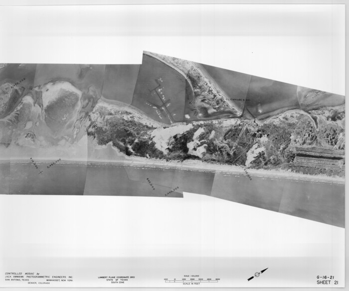 83470, Controlled Mosaic by Jack Amman Photogrammetric Engineers, Inc - Sheet 21, General Map Collection