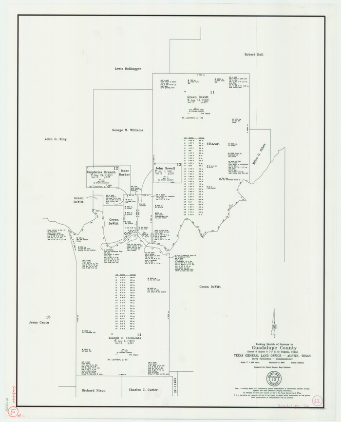 83571, Guadalupe County Working Sketch 12, General Map Collection