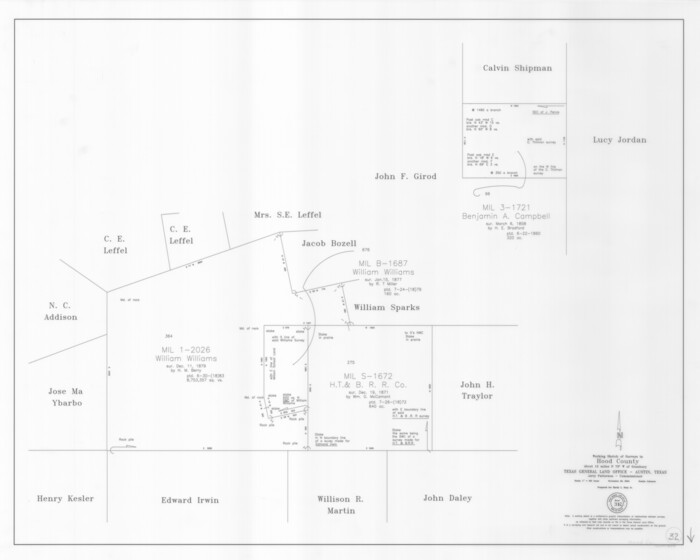 83573, Hood County Working Sketch 32, General Map Collection