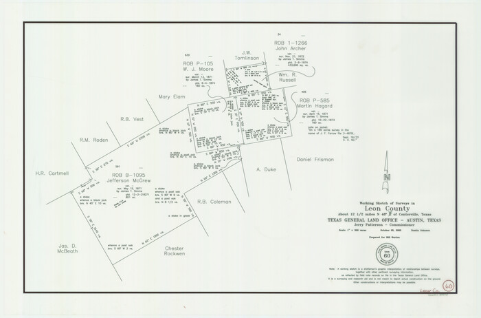 83575, Leon County Working Sketch 60, General Map Collection
