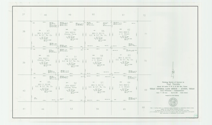 83587, Val Verde County Working Sketch 118, General Map Collection