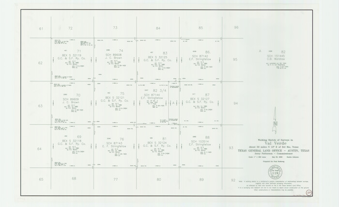 83588, Val Verde County Working Sketch 119, General Map Collection