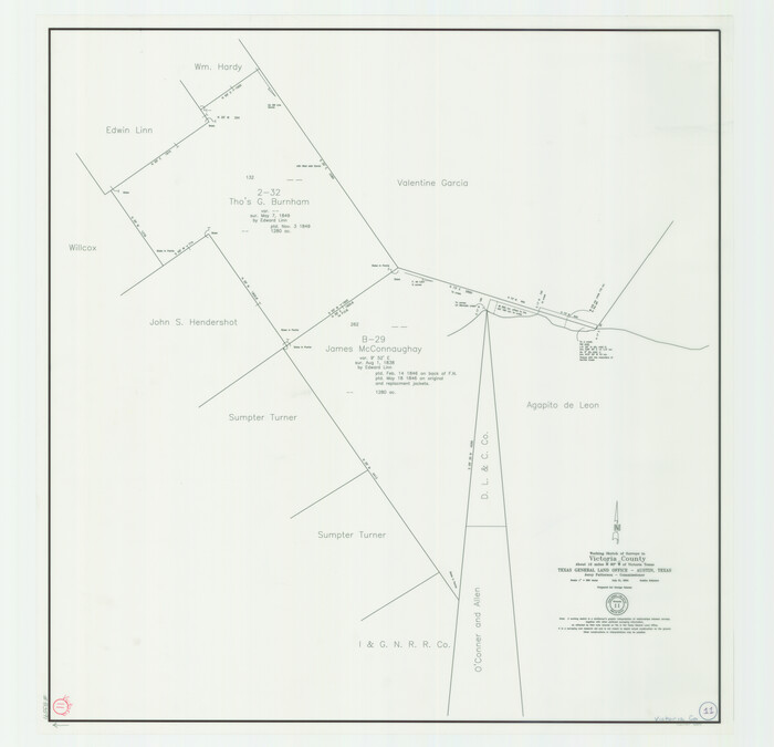 83591, Victoria County Working Sketch 11, General Map Collection