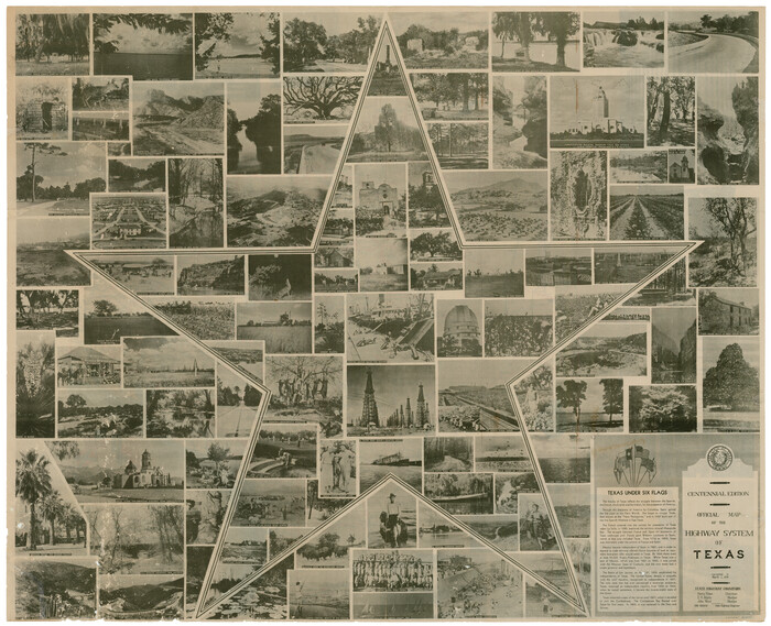 83599, Official Map of the Highway System of Texas, General Map Collection