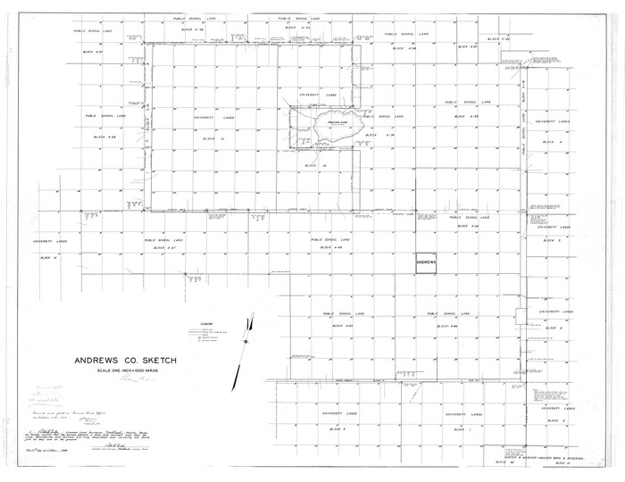 8363, Andrews County Rolled Sketch 6, General Map Collection