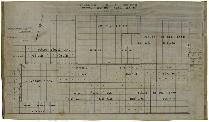 8388, Andrews County Rolled Sketch 8, General Map Collection
