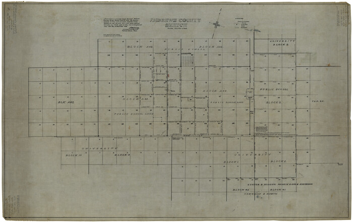 8393, Andrews County Rolled Sketch 17, General Map Collection