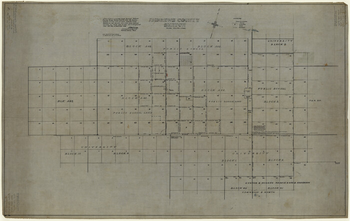8393, Andrews County Rolled Sketch 17, General Map Collection