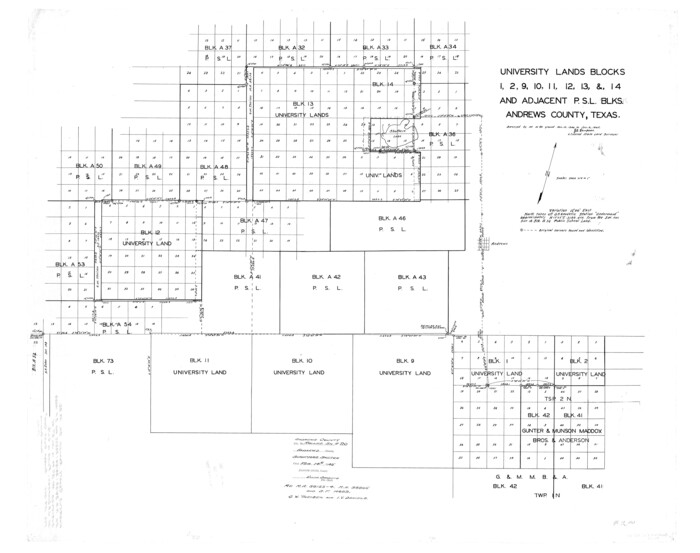 8395, Andrews County Rolled Sketch 20, General Map Collection