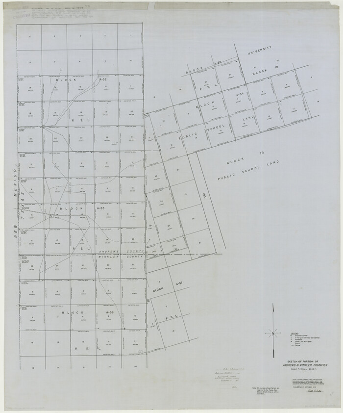 8397, Andrews County Rolled Sketch 24, General Map Collection