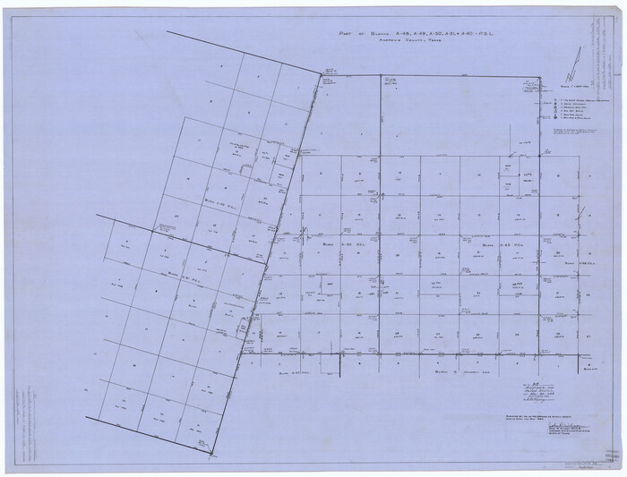 8400, Andrews County Rolled Sketch 38, General Map Collection