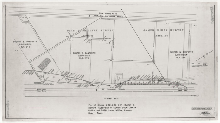 8416, Aransas County Rolled Sketch 22, General Map Collection
