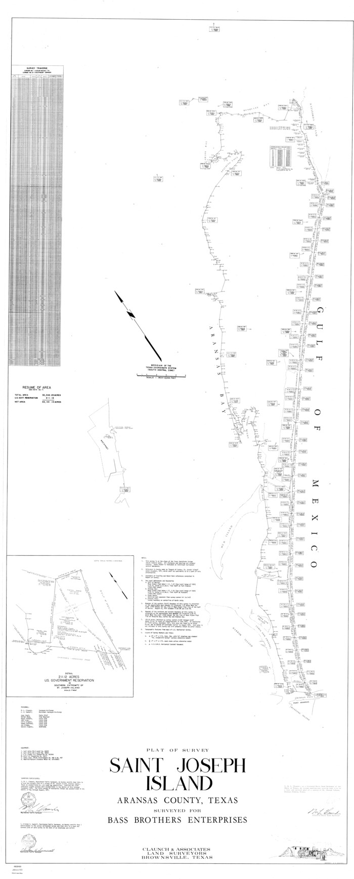 8417, Aransas County Rolled Sketch 23, General Map Collection