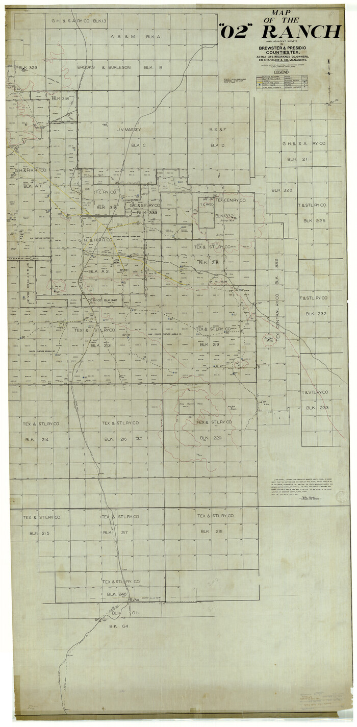 8487, Brewster County Rolled Sketch 62, General Map Collection
