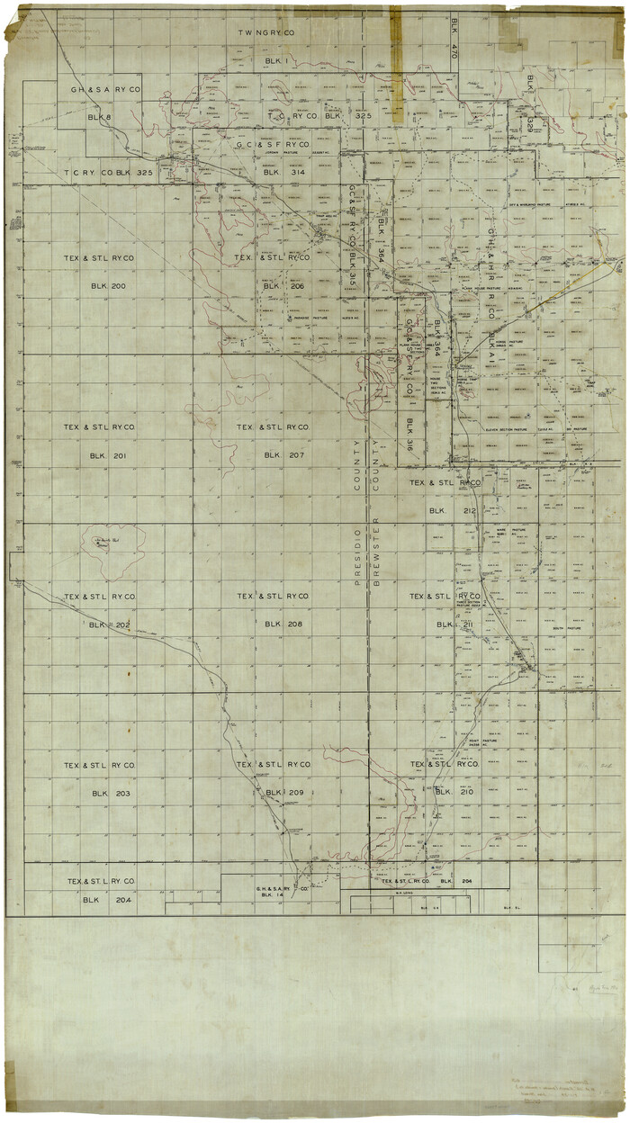 8488, Brewster County Rolled Sketch 63, General Map Collection