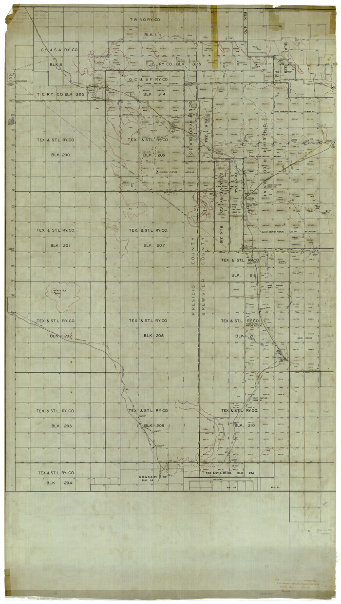 8488, Brewster County Rolled Sketch 63, General Map Collection