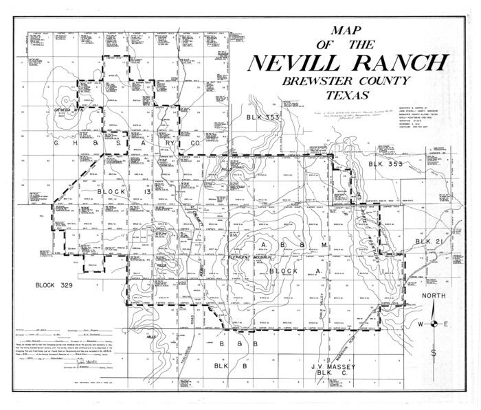 8492, Brewster County Rolled Sketch 75, General Map Collection