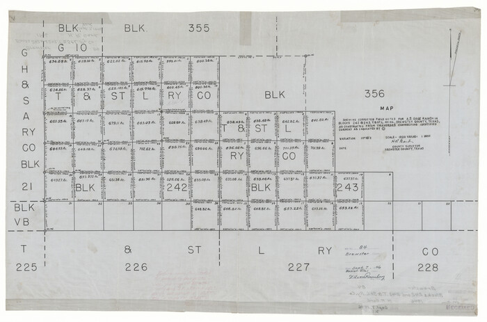 8496, Brewster County Rolled Sketch 84, General Map Collection