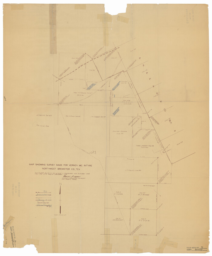 8506, Brewster County Rolled Sketch 90, General Map Collection