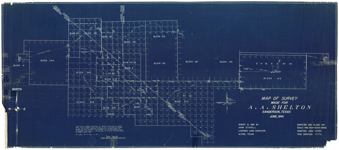 8507, Brewster County Rolled Sketch 94, General Map Collection