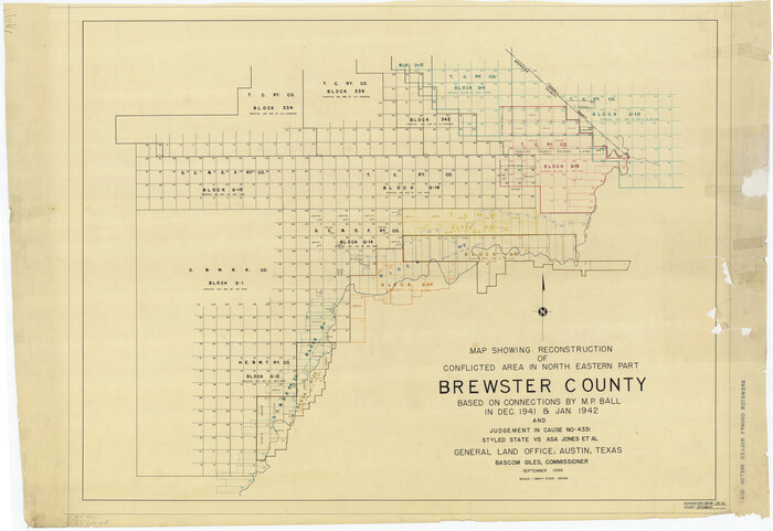 8518, Brewster County Rolled Sketch 121A, General Map Collection