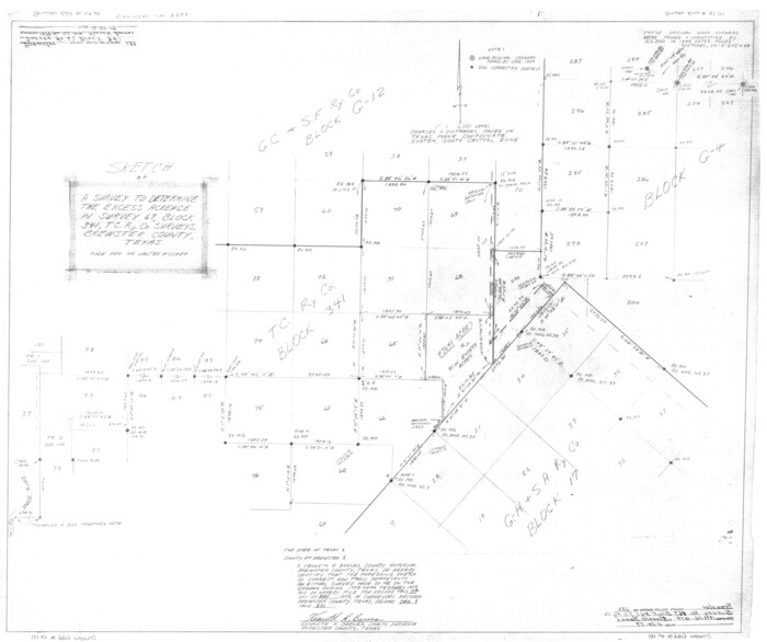 8524, Brewster County Rolled Sketch 133, General Map Collection