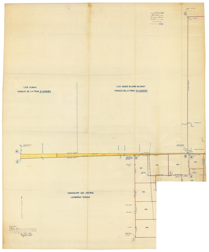 8534, Brooks County Rolled Sketch 18, General Map Collection
