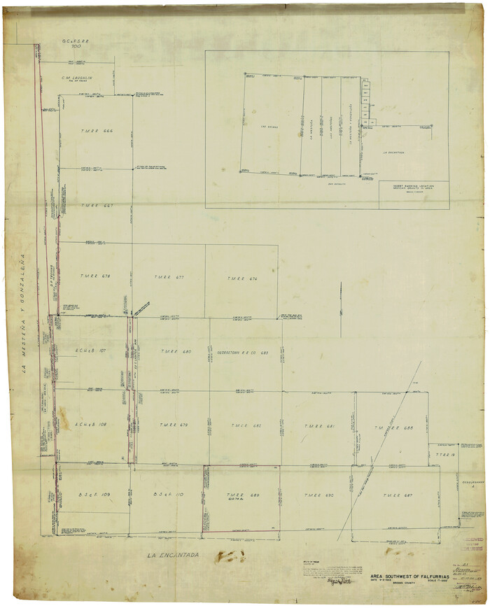 8537, Brooks County Rolled Sketch 21, General Map Collection