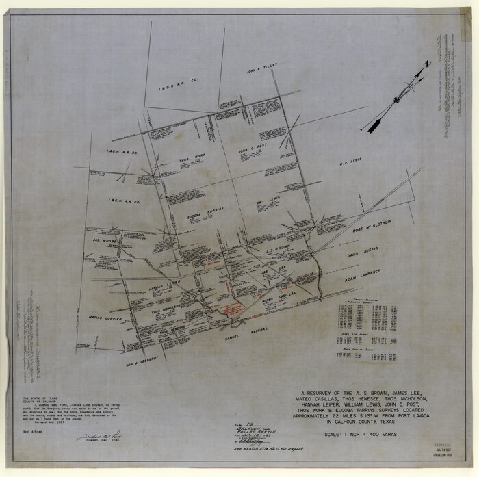 8549, Calhoun County Rolled Sketch 16, General Map Collection
