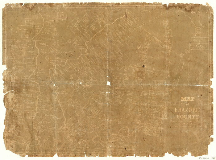856, Map of Brazoria, General Map Collection