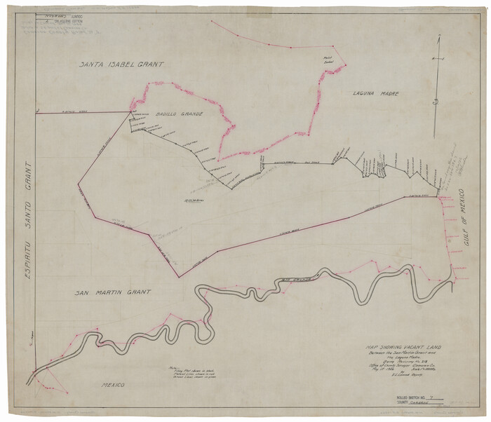 8563, Cameron County Rolled Sketch 7, General Map Collection