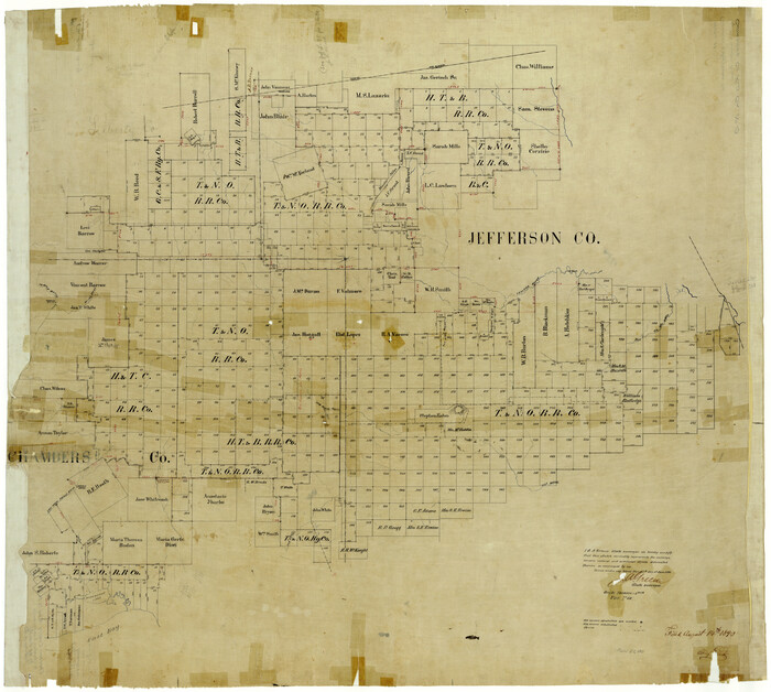 8588, Chambers County Rolled Sketch 19, General Map Collection