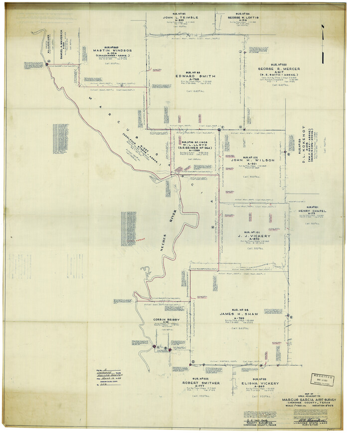 8596, Cherokee County Rolled Sketch 2, General Map Collection