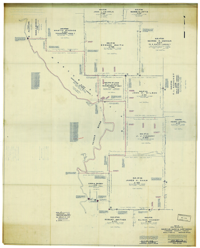 8596, Cherokee County Rolled Sketch 2, General Map Collection