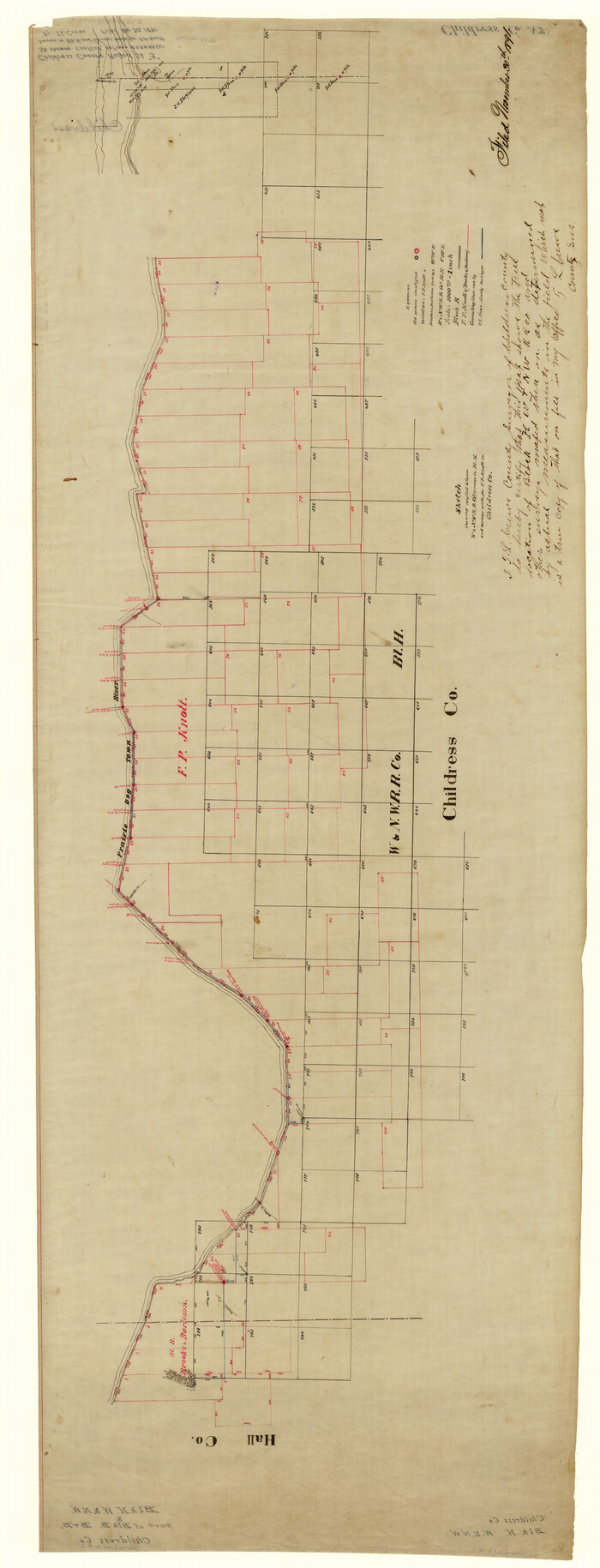 8598, Childress County Rolled Sketch 3, General Map Collection