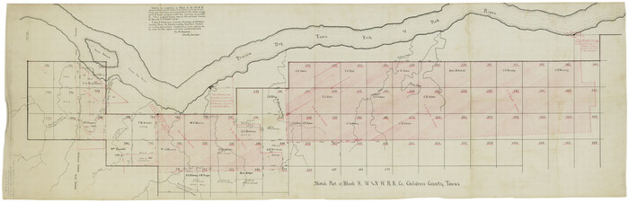 8600, Childress County Rolled Sketch 16B, General Map Collection
